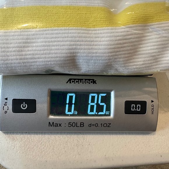 Talbots Tops Womens Size Medium White Yellow Boat Neck Stripes Short Sleeves - Picture 10 of 11